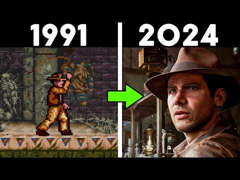 Evolução INCRÍVEL do INDIANA JONES nos GAMES