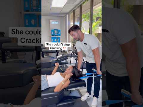 Adelaine was crispy #chiropractor #adjustment #backpainrelief  ​⁠@adelainescameraroll