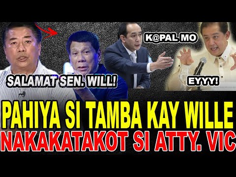 KAKAPASOK LANG! WILLIE BINANATAN SI TAMBA! BACK-UP NG DUTERTE! VIC RODRIGUEZ MAY PAHABOL! #trending