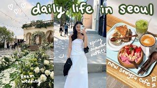 seoul vlog 🌿 raum wedding, han river bike riding, pilates/PT price, bad luck with weather