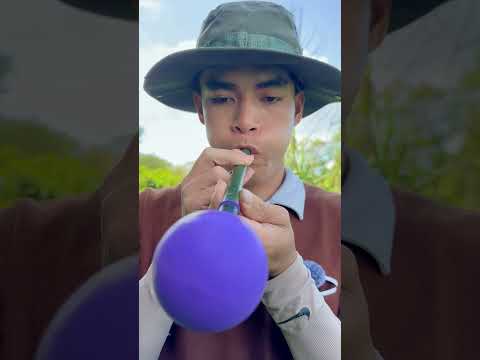 Survival Skills: Make a bubble Horn to Scare Off Wild Animals #ohd #survival #skills #bushcraft