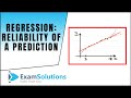 Regression Line Predictions and Reliability
