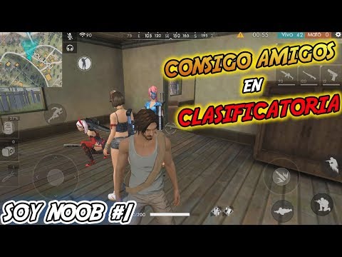 ME HAGO PASAR POR NOOB EN FREE FIRE Y INTENTO HACER AMIGOS EN CLASIFICATORIA | Kurko
