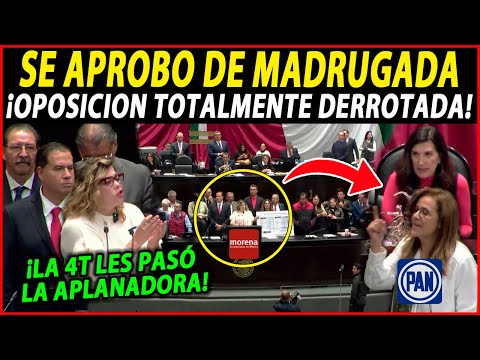 ¡SE APROBÓ DE MADRUGADA! 4T LES PASA LA APLANADORA AL PRIAN, MÉXICO AL FIN CELEBRA HOY