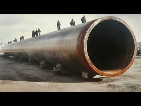 How GIANT PIPE Is Made. Amazing Production Process And Incredible Forging Machine In Working