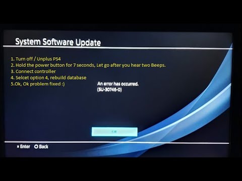 su 30676 2 ps4 error code 12 2021