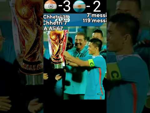 india vs Argentina fifa world cup 2030  final India first world final #messi#chhetri