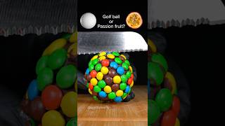 Can you guess what’s inside: golf ball or passion fruit? 🍈