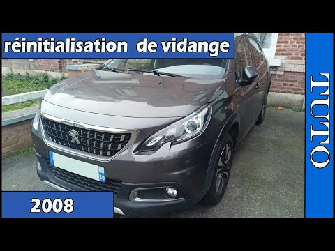 Réinitialisation le voyant service de vidange sur Peugeot  2008