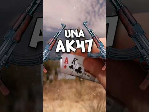 💥 AK 47! Cuidadito porque voy con todo con esta mano de poker! 💥 #poker #lasvegas #casino