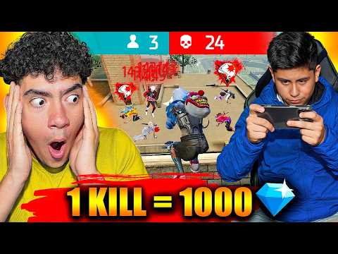 ¡LE DOY 1,000 DIAMANTES a UN SUSCRIPTOR por KILL en FREE FIRE! *FINAL INESPERADO* | TheDonato