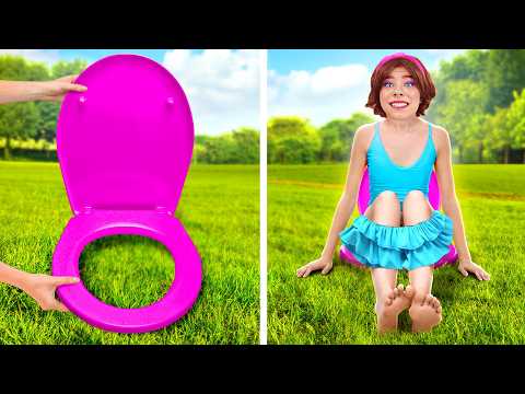 ¡Campamento de Ricos vs Pobres! 🏕️ Trucos Divertidos de Supervivencia & Hacks DIY por 123 GO!