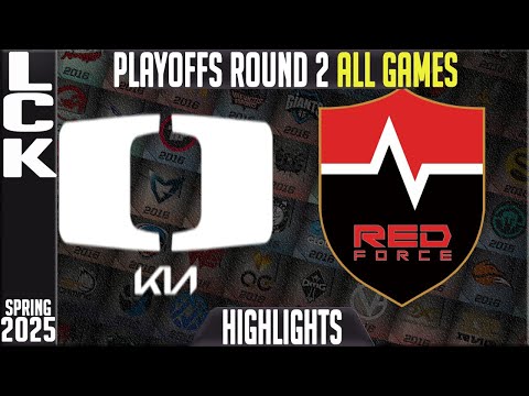 DK vs NS Highlights ALL GAMES | LCK Playoffs Round 2 Split 1 2025 | DPlus KIA vs Nongshim Redforce