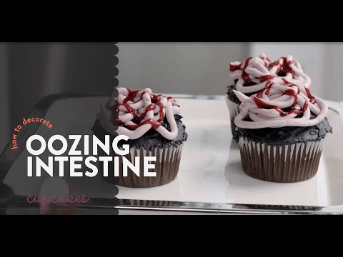 Oozing Intestine Cupcakes