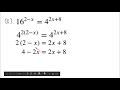 Solving Exponential Equations Challenge