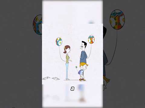 El niño tiene un globo de presión en su cuerpo #cartoon #foryou #shorts