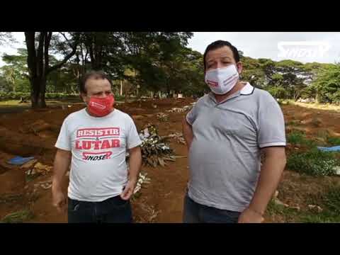 João Batista e Manoel Norberto visitam o Cemitério Vila Formosa