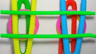 ASMR Pop Tube Sounds | relaxing pop tube sounds | Satisfying Voicing of pop tube | Diy | Creative 