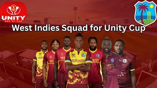 West Indies Squad for Unity Cup 2025