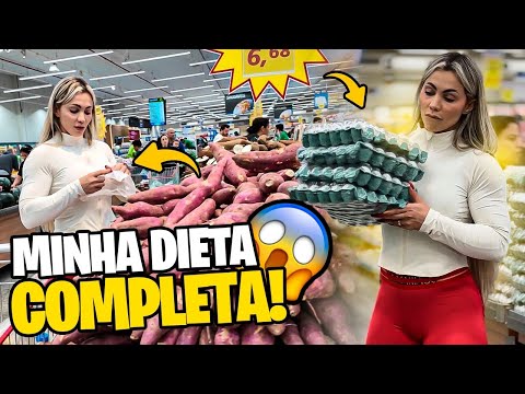 FUI AS COMPRAS NO MERCADO, GASTEI POUCO E COMPREI TUDO DA DIETA PARA FICAR SARADA