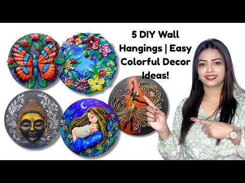 5 Colorful Wall Hanging DIYs | Step-by-Step Home Decor Ideas to Brighten Your Living Room