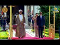  مراسم استقبال رسمية لسلطان عمان بقصر الاتحادية 
