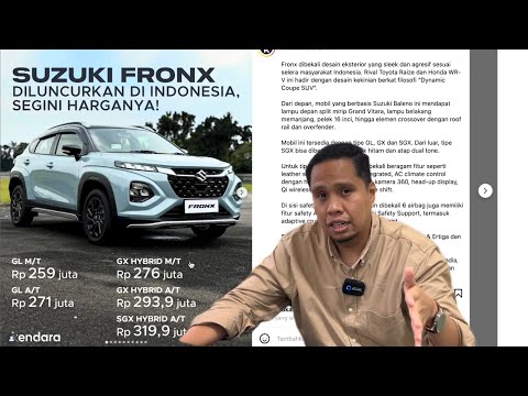 HARGA SUZUKI FRONX INDONESIA - BIKIN AUTO MUNDUR SAYA MAU BELI