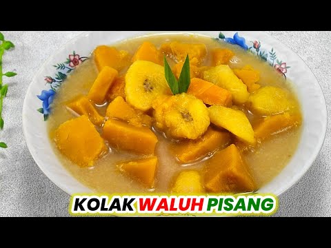 GAK HARUS NUNGGU BULAN PUASA BUAT NIKMATI HIDANGAN INI! Resep membuat Kolak Pisang Waluh Labu Kuning