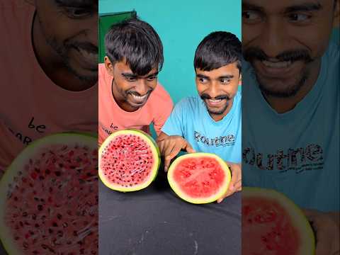 Younger Brother Prank On The Elder Brother With The Watermelon 😁🤣  #shorts #shortvideo #funny