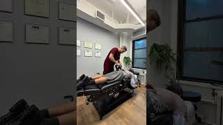 He had achy muscle from rock climbing and his adjustment was so crunchy