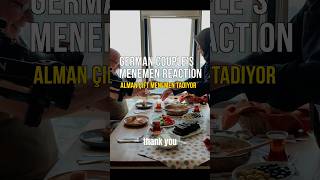 German couple tries menemen and Turkish breakfast #turkishfood
