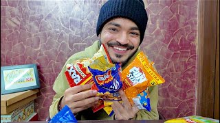 Eating Every Single 5₹ CHIPS + Childhood Story !