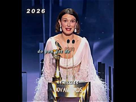She truly deserved that award ๐ฅน๐ | Millie Bobby Brown at Joyawards #trending #shorts