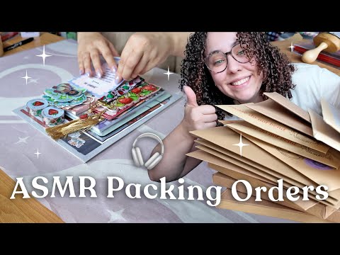 Packing Shop Orders 🎧 ASMR ~ No music, no talking, just packing sounds