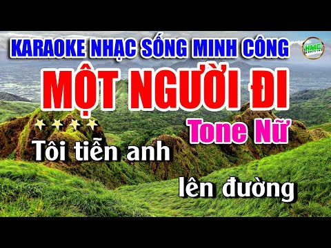 Karaoke Liên Khúc Trữ Tình Tone Nữ Dễ Hát | Nhạc Xưa Bolero Hải Ngoại – MỘT NGƯỜI ĐI