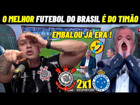 TODA IMPRENSA TA ASSUSTADA COM O FUTEBOL DO CORINTHIANS ! CORINTHIANS 2X1 CRUZEIRO