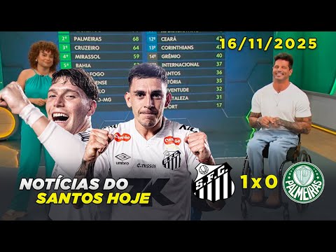 Esporte Espetacular | Santos 1x0 Palmeiras | Peixe fora do z-4 | 16/11/2025