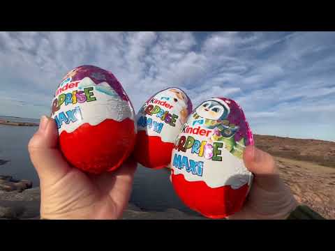 Kinder surprise maxi chocolate eggs Christmas 2024 - pink edition