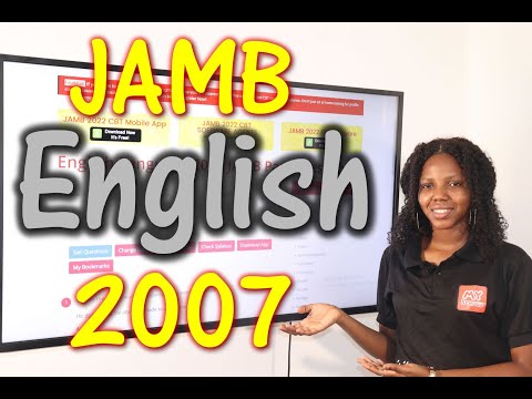 JAMB CBT English 2007 Past Questions 1 - 20