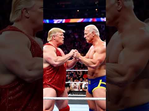 John Cena to referee Donald Trump Vs Joe Biden
