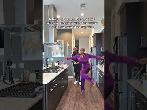 All the bald head spouses to the front. you are appreciated. This man is so unbothered and loves it