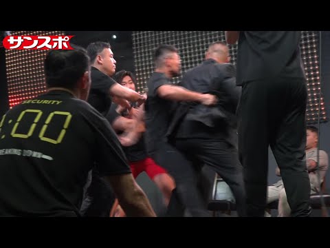 【BreakingDown17】ボクシングWBF世界ヘビー級王者・高橋知哉が参戦!赤パンニキと早速揉み合い