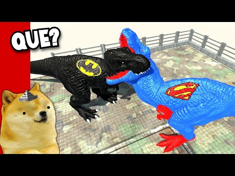 DINOSAURIOS SUPERHÉRORES ÉPICA BATALLA! #2 -Juegos con cheems