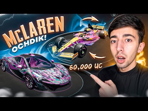 60,000 UC McLaren 4 TA MOSHINA OLDIM 🥵 PUBG MOBILE!!!