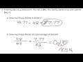 Word Problems on Percentages and Ratios