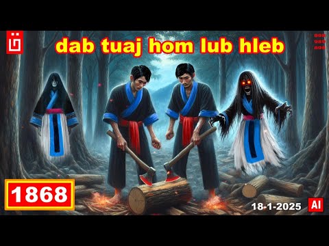 dab hais hmoob - 1868 - 18-1-2025 dab tuaj hom lub hleb, ผีมาวัดโลงศพ, Ghost come to measure coffin.