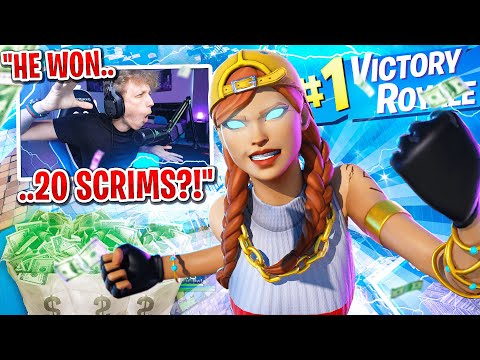 This kid won $2,000 in my scrims in Fortnite... (he's NEVER LOST!)