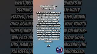Mets vs. Marlins Recap – September 26, 2025 ⚾ #Mets #LGM #LFGM #baseball #MLB