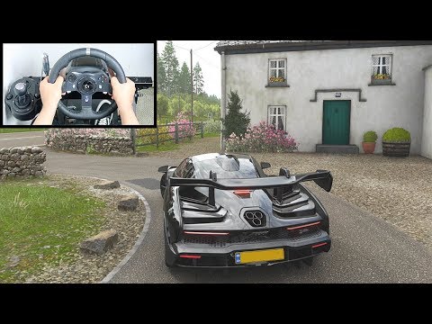 Forza Horizon 4 McLaren Senna (Steering Wheel + Paddle Shifter) Gameplay