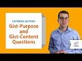 Understanding Gist Questions in Listening